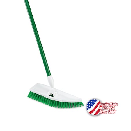 Libman Commercial Swivel Floor Scrub with Handle, 4PK 122